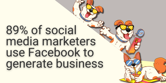 89 percent of social media marketers