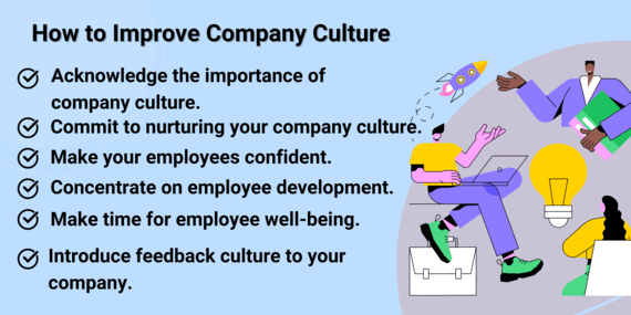 Melhorar a cultura da empresa para estabelecer uma força de trabalho feliz 6