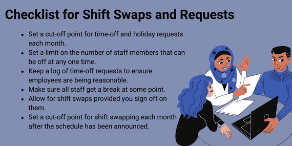 Shift Swaps and Requests Checklist