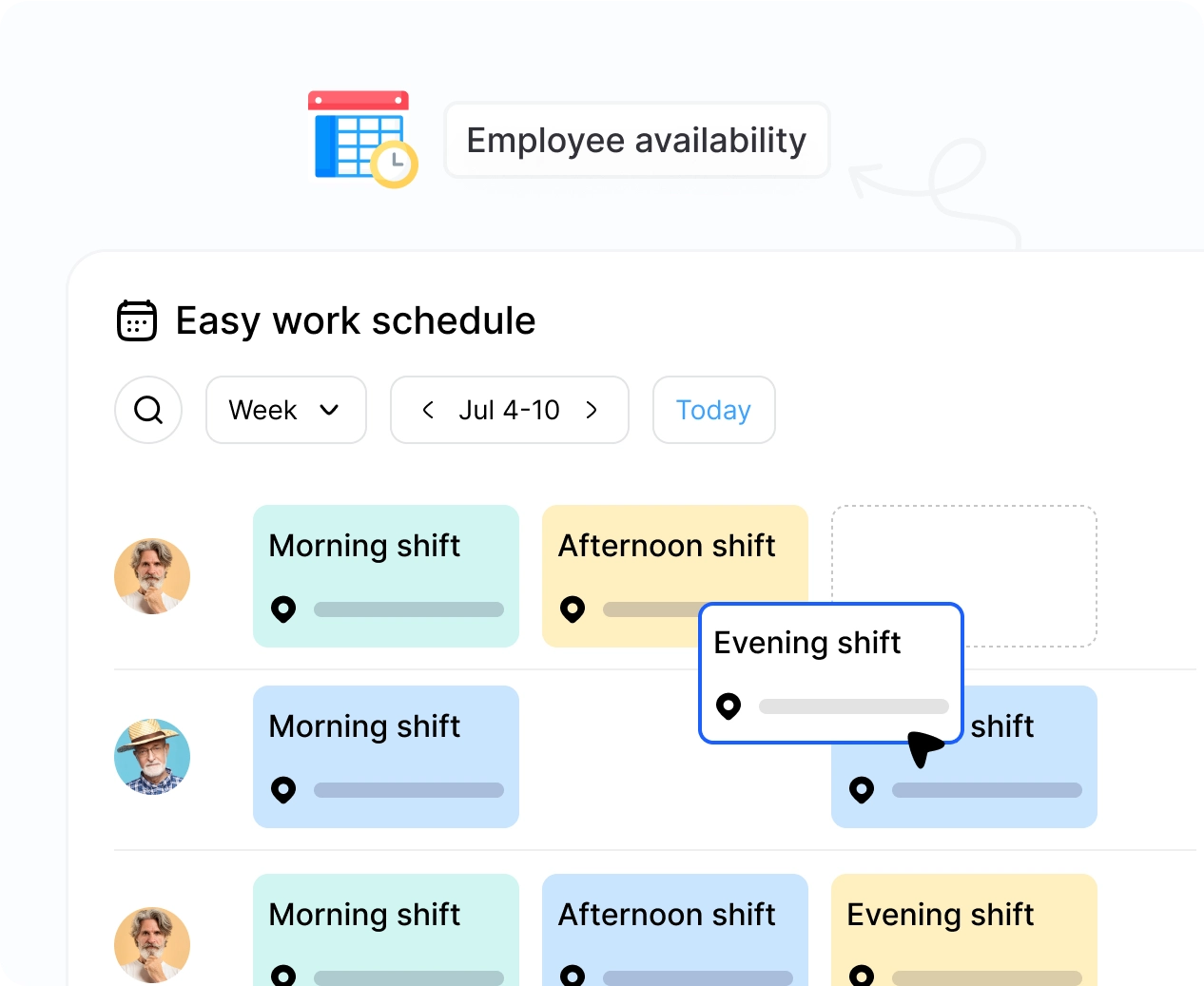 Planification facile des employés